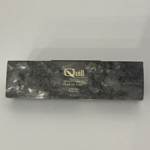 Quill Pen Fine Tip Silver And Gold Ink Pen 6” With Flying F On Lid